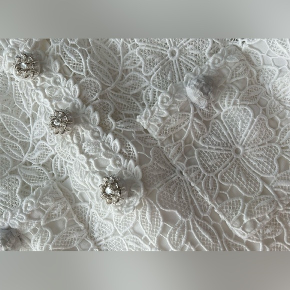 Self Portrait WHITE LACE MINI DRESS - Picture 3 of 3